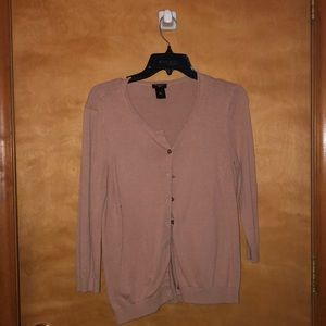 Ann Taylor Dusty Rose Cardigan